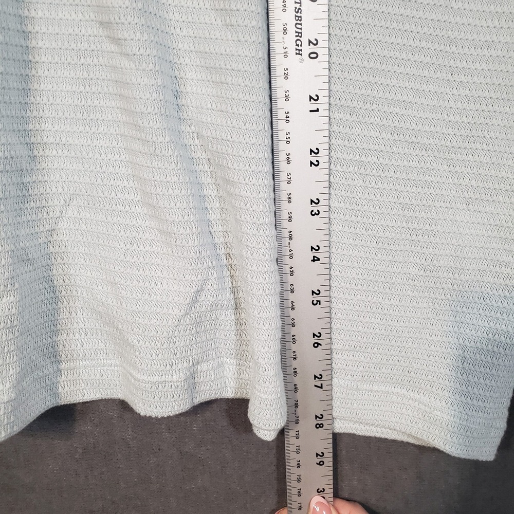 Express Textured Knit Shirt Mens XL Mint Green Short Sleeve Crew Neck - Picture 5 of 10
